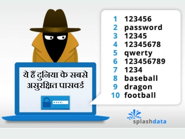 ये हैं दुनिया के 10 सबसे कॉमन पासवर्ड की लिस्ट-
