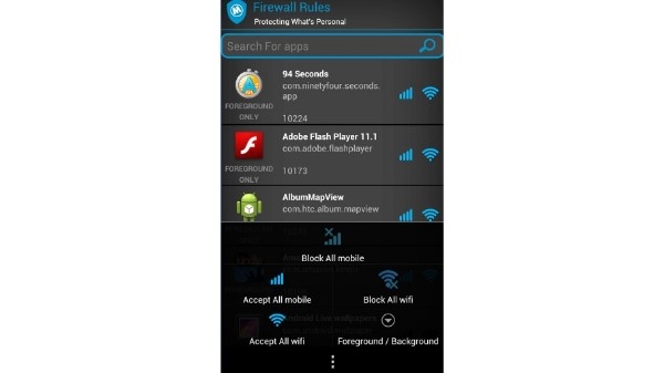 Mobiwol: NoRoot Firewall (थर्ड पार्टी ऐप्स का उपयोग करना)