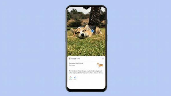Google लेंस मोड के लिए एक टैप