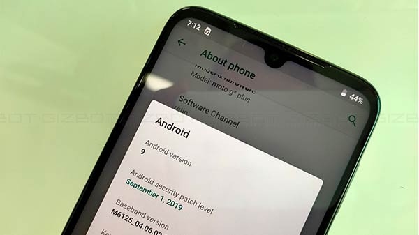 Moto G8 Plus os