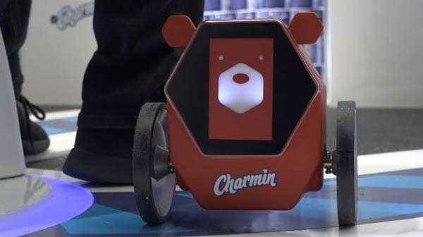 1) Charmin Rollbot: Toilet paper robot