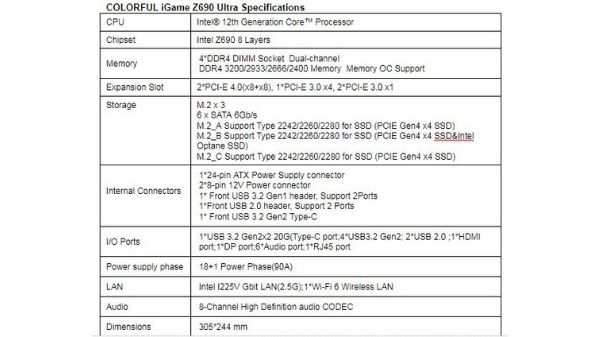 COLORFUL ने पेश किया Intel Z690 iGame Ultra सीरीज मदरबोर्ड COLORFUL ने पेश किया Intel Z690 iGame Ultra सीरीज मदरबोर्ड