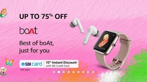 अमेजॉन ग्रेट रिपब्लिक डे सेल में boAt के इन प्रोडक्ट पर मिल रही है 75% तक की छूट अमेजॉन ग्रेट रिपब्लिक डे सेल में boAt के इन प्रोडक्ट पर मिल रही है 75% तक की छूट