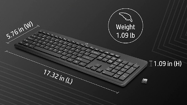 HP 230 Wireless Black Keyboard