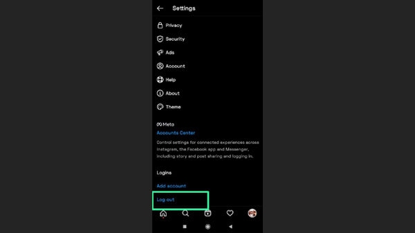 Read Instagram DM by logging out of Instagram
