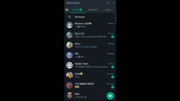 WhatsApp पर किसी व्यक्ति या ग्रुप चैट को Unarchive कैसे करें