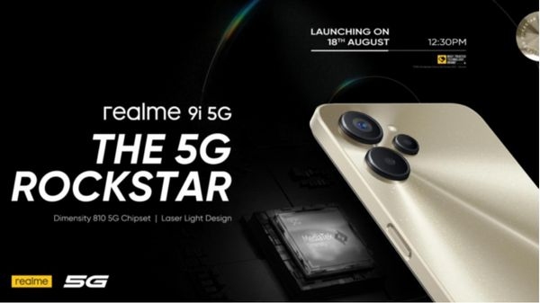 Realme 9i 5G भारत में इस दिन होगा लॉन्च, मिलेंगे ये फीचर्स Realme 9i 5G भारत में इस दिन होगा लॉन्च, मिलेंगे ये फीचर्स